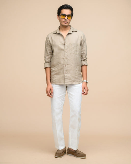 Neutral Linen Shirt